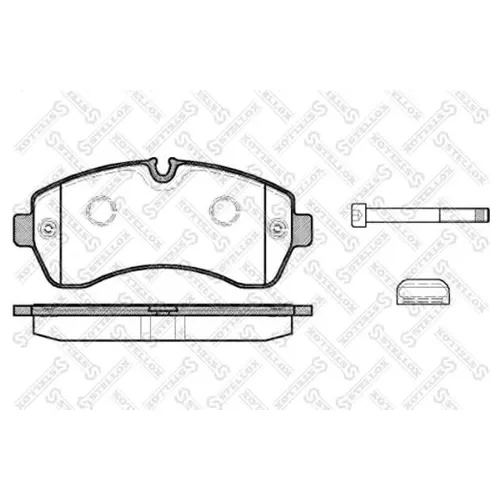 КОЛОДКИ ДИСКОВЫЕ ПЕРЕДНИЕ 1254000-SX