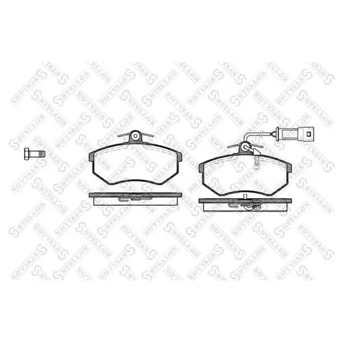 КОЛОДКИ ДИСКОВЫЕ П. AUDI 80 1.8I-1.9TD 86-91 &QUATTRO 145012-SX
