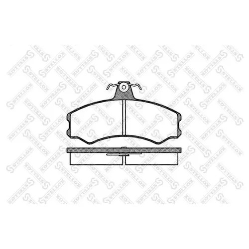 КОЛОДКИ ДИСКОВЫЕ П. FIAT DUCATO, PEUGEOT J5 1.8-2.5TD 81-94 154002-SX