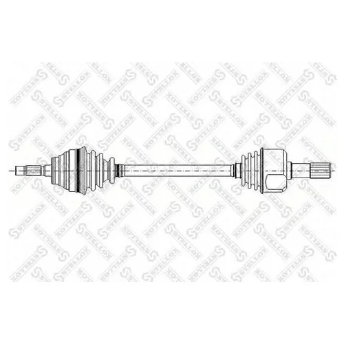 ПРИВОД ЛЕВЫЙ 594MM PEUGEOT PARTNER, CITROEN BERLINGO 1.1/1.4 MA 96] 158 1044-SX