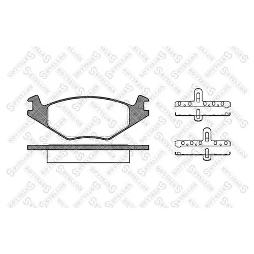 КОЛОДКИ ДИСКОВЫЕ ПЕРЕДНИЕ 182020-SX