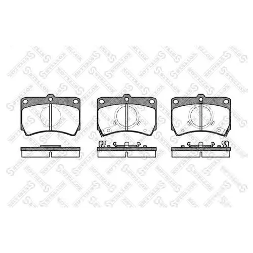 КОЛОДКИ ДИСКОВЫЕ П. MAZDA 323 1.1-1.7D 85-89 223002-SX