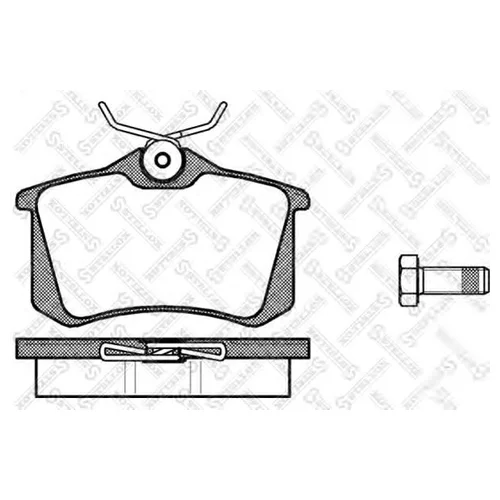 КОЛОДКИ ДИСКОВЫЕ З. AUDI A2/A3/A6/A8, VW GOLF III-V/PASSAT 96] 274000B-SX