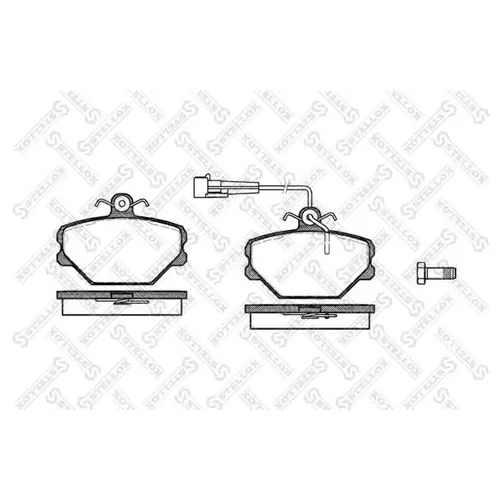 КОЛОДКИ ДИСКОВЫЕ П. FIAT TEMPRA 1.4I-1.6I 90-93/TIPO 1.1-1.9D 88-93 275002-SX