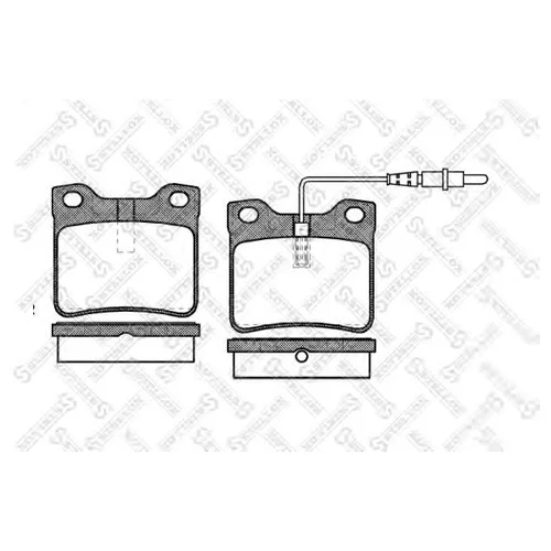 КОЛОДКИ ДИСКОВЫЕ ЗАДН. MB VITO 108 2.3D/110 2.3TD/113 2.0I 96-98 332022B-SX