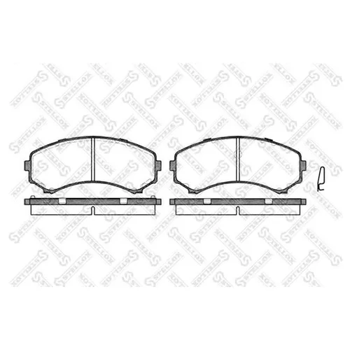 КОЛОДКИ ДИСКОВЫЕ ПЕРЕДНИЕ 407000-SX