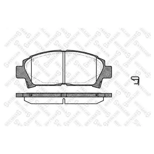 438 002-SX427 02=FDB928 КОЛОДКИ ДИСКОВЫЕ П.TOYOTA CARINA 1.6-2.0D 93-97/AVENSIS 1.6I-2.0TD 97-00 438002-SX