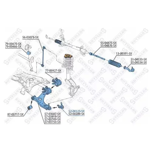   FORD FOCUS 04> / FOCUS C-MAX 03>, VOLVO S40 / V50 04> 52-00323-SX