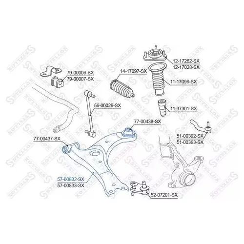   TOYOTA AURIS / COROLLA 06> 57-00832-SX