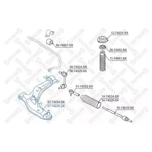 . NISSAN MAXIMA CA33 ALL 00 > 57-74035-SX