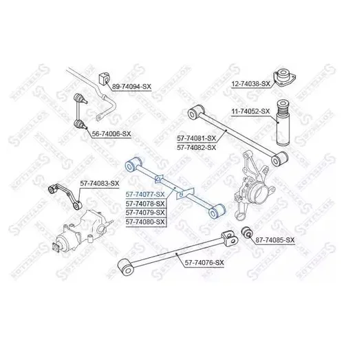  . . . . NISSAN X-TRAIL T30 ALL 02 > 57-74077-SX