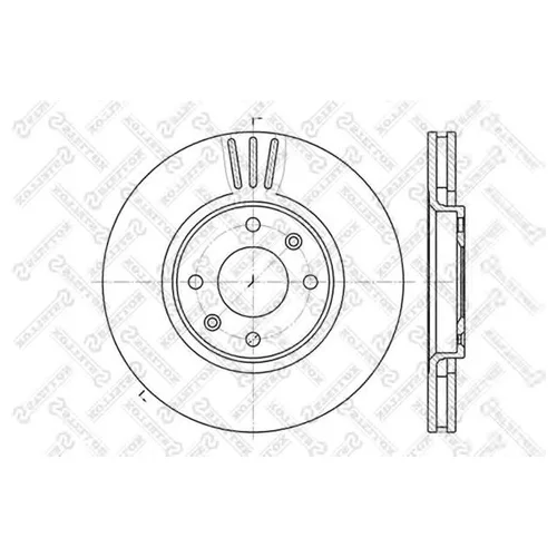 ДИСК ТОРМОЗНОЙ ПЕРЕДНИЙ 6020-1927V-SX