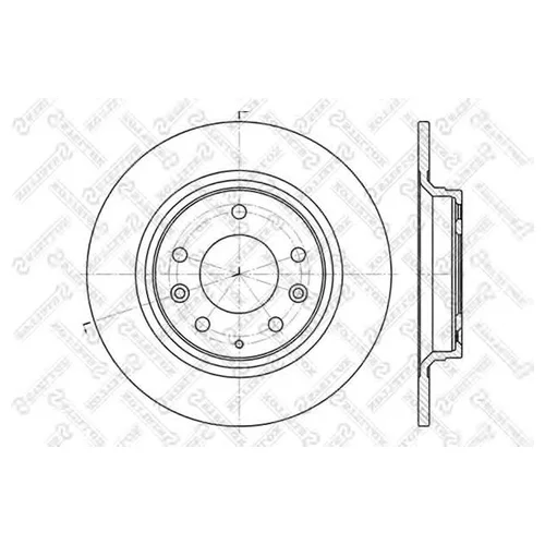 ДИСК ТОРМОЗНОЙ ЗАДНИЙ 6020-3246-SX