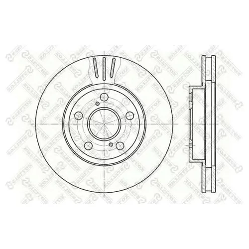 ДИСК ТОРМОЗНОЙ ПЕРЕДНИЙ TOYOTA CARINA 1.6 92-97 6020-4539V-SX