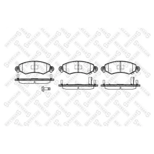 КОЛОДКИ ДИСКОВЫЕ П. SUZUKI WAGON R+ 1.3I 00], OPEL AGILA 1.0I-1.2I 00] 713012-SX