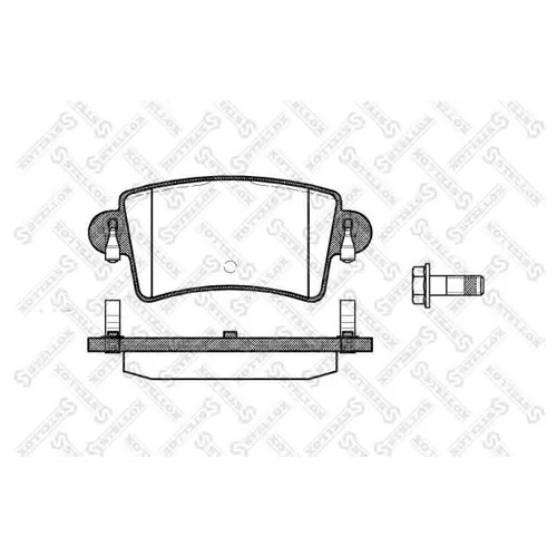 КОЛОДКИ ТОРМОЗНЫЕ ЗАДНИЕ 844000-SX