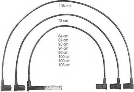 ПРОВОДА ВЫСОКОВОЛЬТНЫЕ ДЛЯ MERCEDES W140 R129 ДВИГАТЕЛИ M119 9/89-10/01 ZEF598