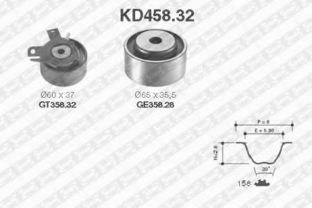 КОМПЛЕКТ ПРИВОДА ГРМ KD45832