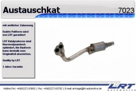 VW AUSTAUSCH-KATALYSATOR 7023 LRT
