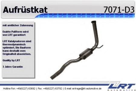 VW AUFRUEST-KATALYSATOR 7071-D3