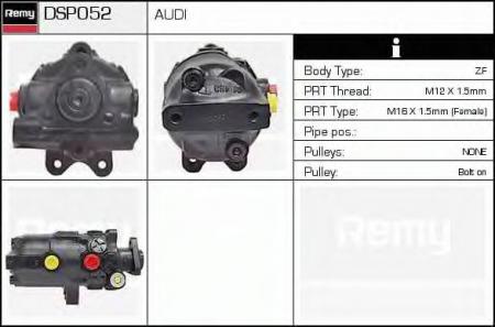    () AUDI 100 01/76 - 11/90 DSP052 DELCO REMY