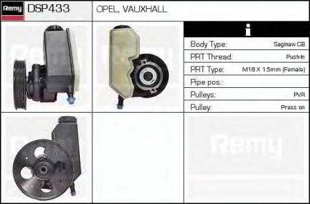   /  Opel Vectra 1.6 / 1.8 16V 95-02 DSP433 DELCO REMY