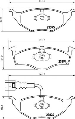 КОЛОДКИ ТОРМОЗНЫЕ MDB2146 / 2339502 / GDB1474 T1204