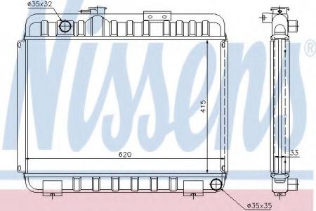 РАДИАТОР MB W601 2.3/2.4D/3.0D 77-87 62581