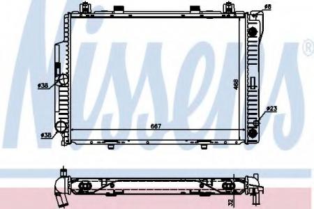 W140   (NISSENS) (NRF) (.) 62713A