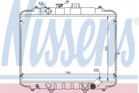 РАДИАТОР HY STAREX/H1/H100 2.4/2.5D/2.5TD 91-01 67034