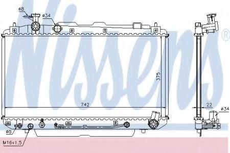 РАДИАТОР TO RAV-4 АКПП 00- 64644A