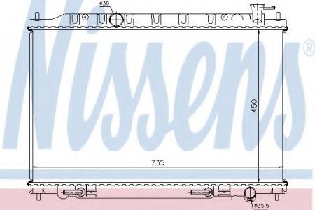 РАДИАТОР NI MURANO 3.5 AUT 04- 68712