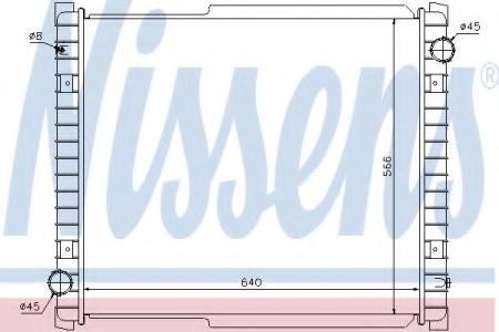 РАДИАТОР СИСТЕМЫ ОХЛАЖДЕНИЯ ПЛАСТИК/АЛЮМИНИЙ 63332