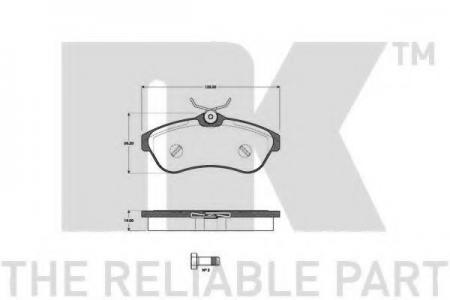 КОМПЛЕКТ ТОРМОЗНХ КОЛОДО 221951