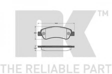 КОМПЛЕКТ КОЛОДОК ДИСКОВЫХ 221960