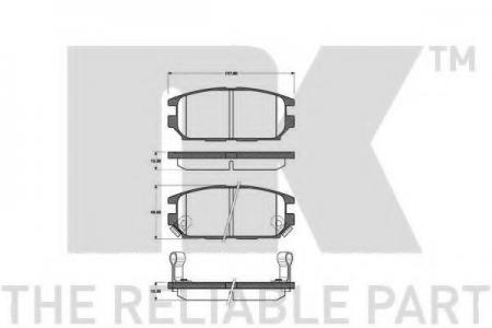 КОМПЛЕКТ ТОРМОЗНЫХ КОЛОДОК 223024