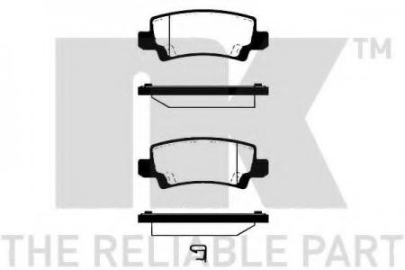 КОМПЛЕКТ ТОРМОЗНХ КОЛОДОК, Д 224560