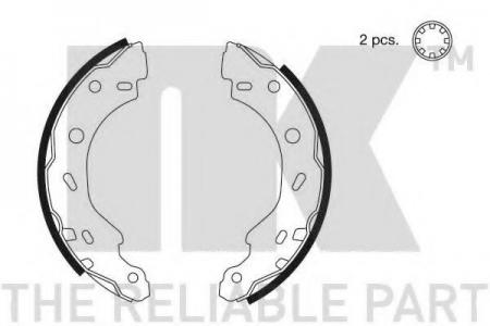 КОМПЛЕКТ КОЛОДОК БАРАБАННЫХ 2733671