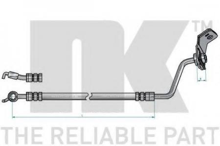 ШЛАНГ ТОРМОЗНОЙ HY SANTA FE 05- ЗАДНИЙ ПРАВЫЙ 853486