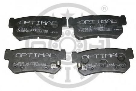 КОМПЛЕКТ ТОРМОЗНЫХ КОЛОДОК, ДИСКО 12209