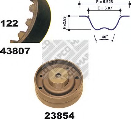 ZAHNRIEMENSATZ 23807