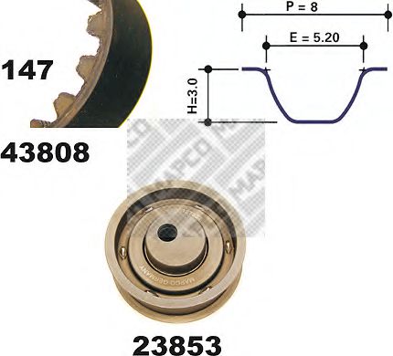 ZAHNRIEMENSATZ 23808