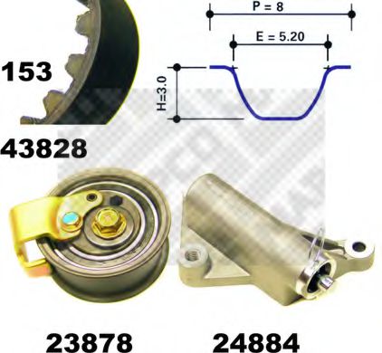 ZAHNRIEMENSATZ 23827