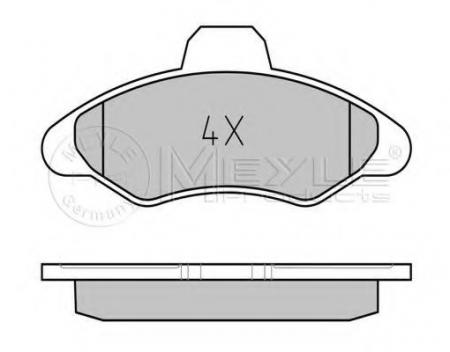 КОЛОДКИ ТОРМОЗНЫЕ ПЕРЕДНИЕ (WVA 21171 18, 3 MM.) BENDIX 025 211 7118