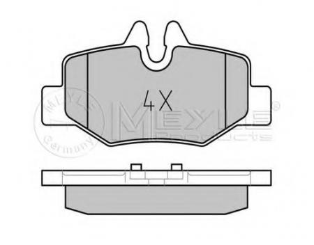 КОЛОДКИ ТОРМОЗНЫЕ ДИСКОВЫЕ /КОМПЛЕКТ 4 ШТ/ MB VITO 025 240 0817