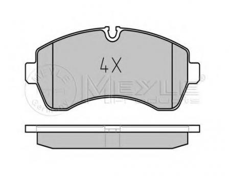 КОЛОДКИ ТОРМОЗНЫЕ ДИСКОВЫЕ /КОМПЛЕКТ 4 ШТ/ MB SPRI 025 292 0020