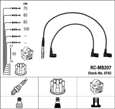 (RC-MB207)  / W201/W461 M102 85-93 0742