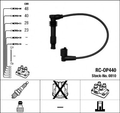0810 / RC-OP440    OPEL ASTRA,OMEGA,VECTRA,ZAFIRA 1.8,2.0L 16V 0810