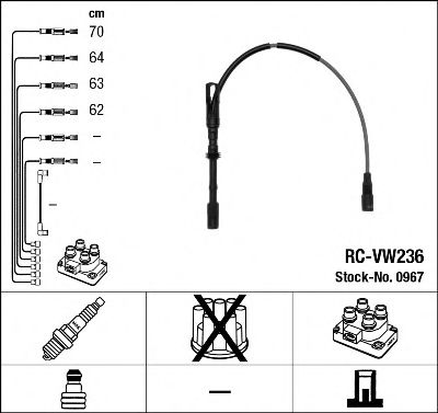 0967 / RC-VW236    VW GOLF 97-00 BORA 98-00 AGN AUDI A3 00-03 APG 0967