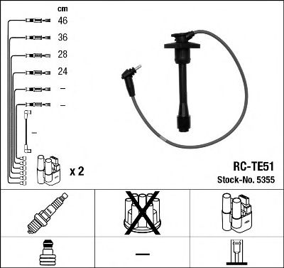 5355 / RC-TE51    TOYOTA COROLLA 1.4 04/97-02/00 5355